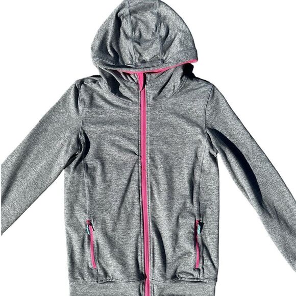 Ivivva By  Lululemon Girls Reversible Zip Jacket Pink/Grey Size 14 - Picture 3 of 12